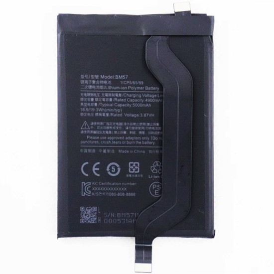 Batería BM57 para Xiaomi Redmi Note 10 5G/Redmi Note 10 Pro 5G 5000mAh Batería BM57 para Xiaomi Redmi Note 10 5G/Redmi Note 10 Pro 5G 5000mAh